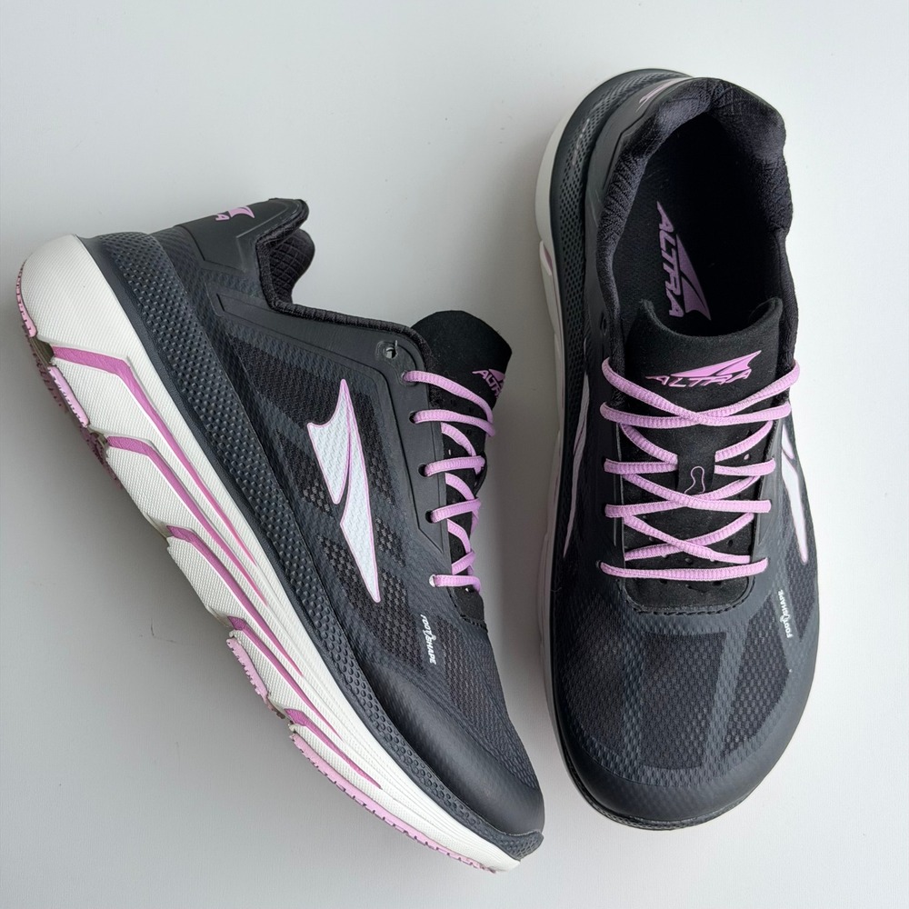 Altra Duo Running Shoes Women 9 Black Pink Athletic Cushion Comfort FootShape